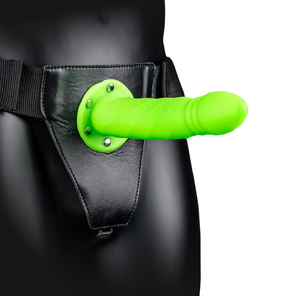 Glow in the Dark Twisted Hollow Strap - 20 cm - EroticToyzProducten,Toys,Toys voor Koppels,Voorbinddildo's,Dildos,Voorbinddildo's,Hol,,GeslachtsneutraalOuch! by Shots