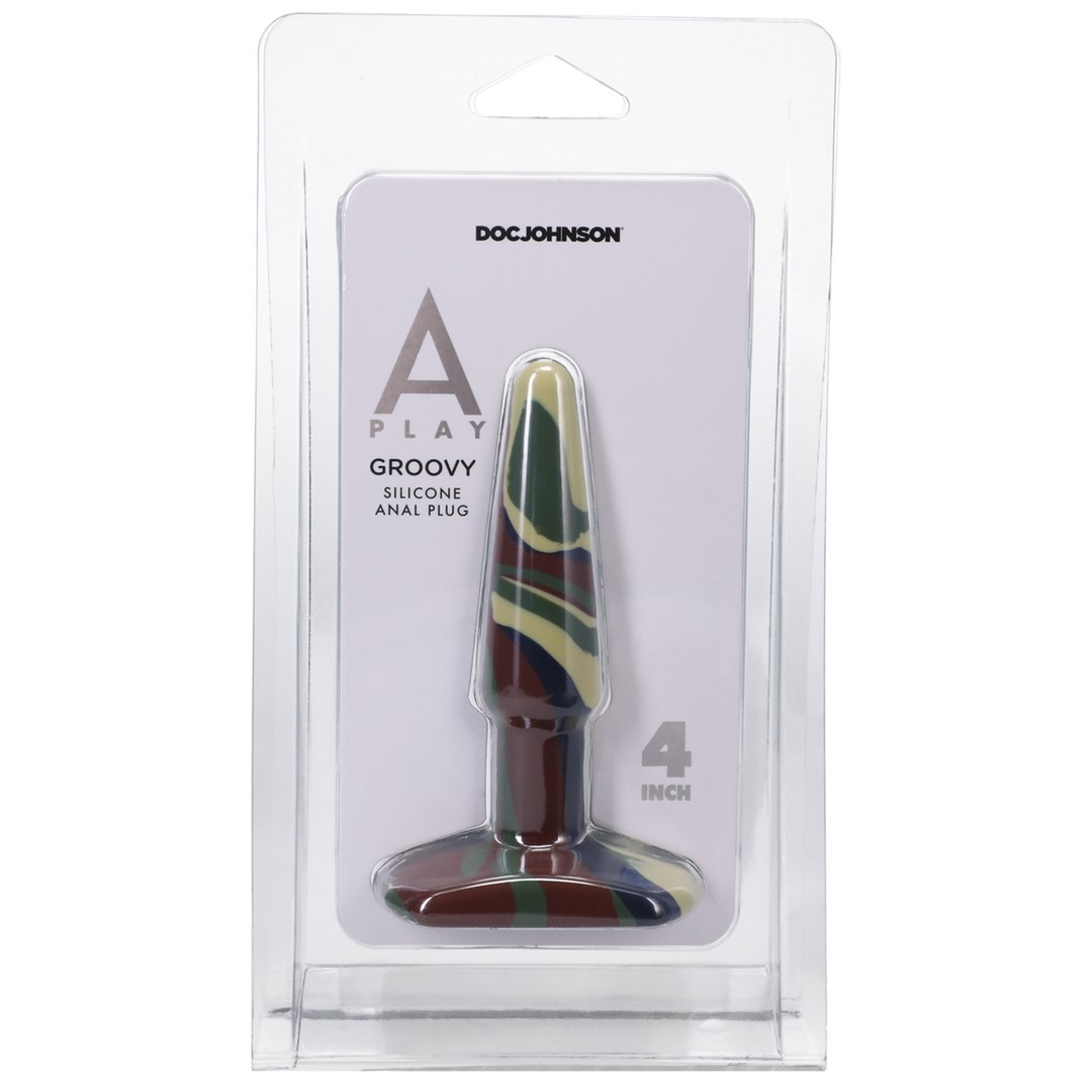 Groovy - 10 cm - Camouflage - EroticToyzProducten,Toys,Anaal Toys,Buttplugs Anale Dildo's,Buttplugs Anale Dildo's Niet Vibrerend,,GeslachtsneutraalDoc Johnson