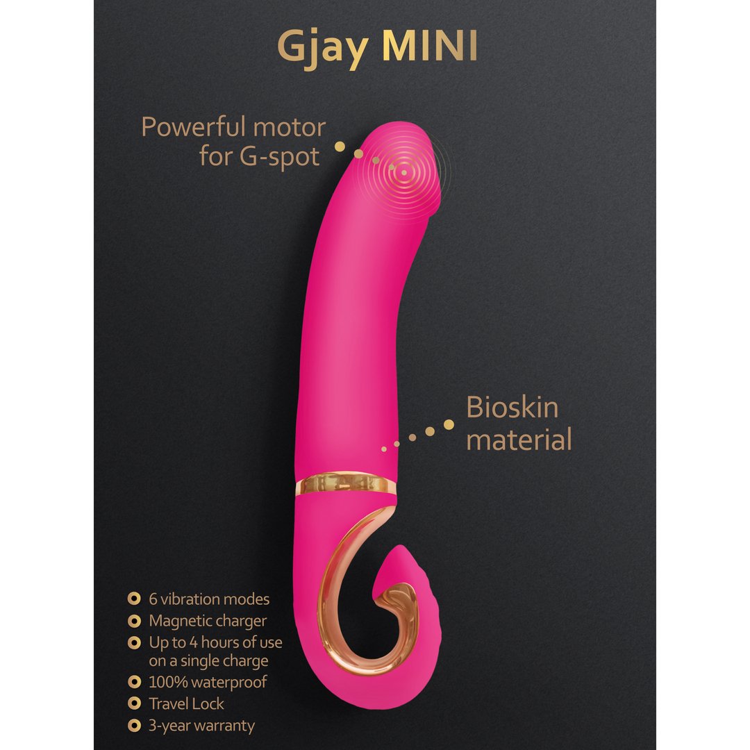 Gvibe Gjay Mini Bioskin Vibrator - Wildberry - EroticToyzG - Spot VibratorG - Vibe