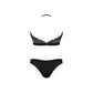 Bandeaux en Panty Set - 2XL Zwart - Pleasureplay Queen sizeMagic Silk