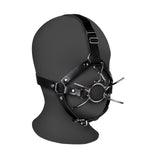 Head Harness with Spider Gag and Nose Hooks - Black - EroticToyzProducten,Toys,Fetish,Gags,Maskers,Gezichtsmasker,,Ouch! by Shots