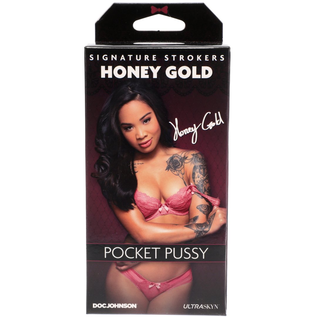 Honey Gold - ULTRASKYN Pocket Pussy Masturbator - EroticToyzProducten,Toys,Toys voor Mannen,Masturbators Strokers,Handmatige Masturbator,Vagina Masturbator,,GeslachtsneutraalDoc Johnson