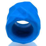 Hünkyjunk Fractal Silicone Ballstretcher - Teal Ice - EroticToyzBall StrapsHunkyjunk