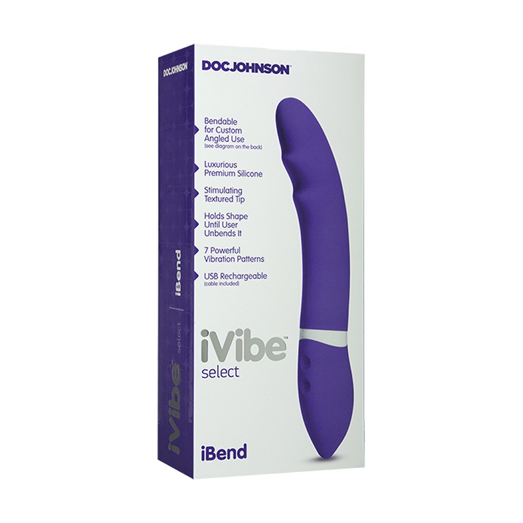 iBend Buigbare Siliconen Vibrator met 7 Standen - Paars - EroticToyzBuigbare VibratorsDoc Johnson