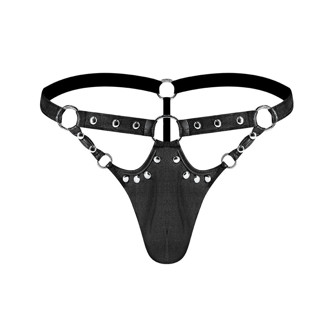 Jouster - XL - Black - EroticToyzProducten,Lingerie,Lingerie voor Hem,Fetishkleding voor Hem,Strings,,MannelijkMale Power