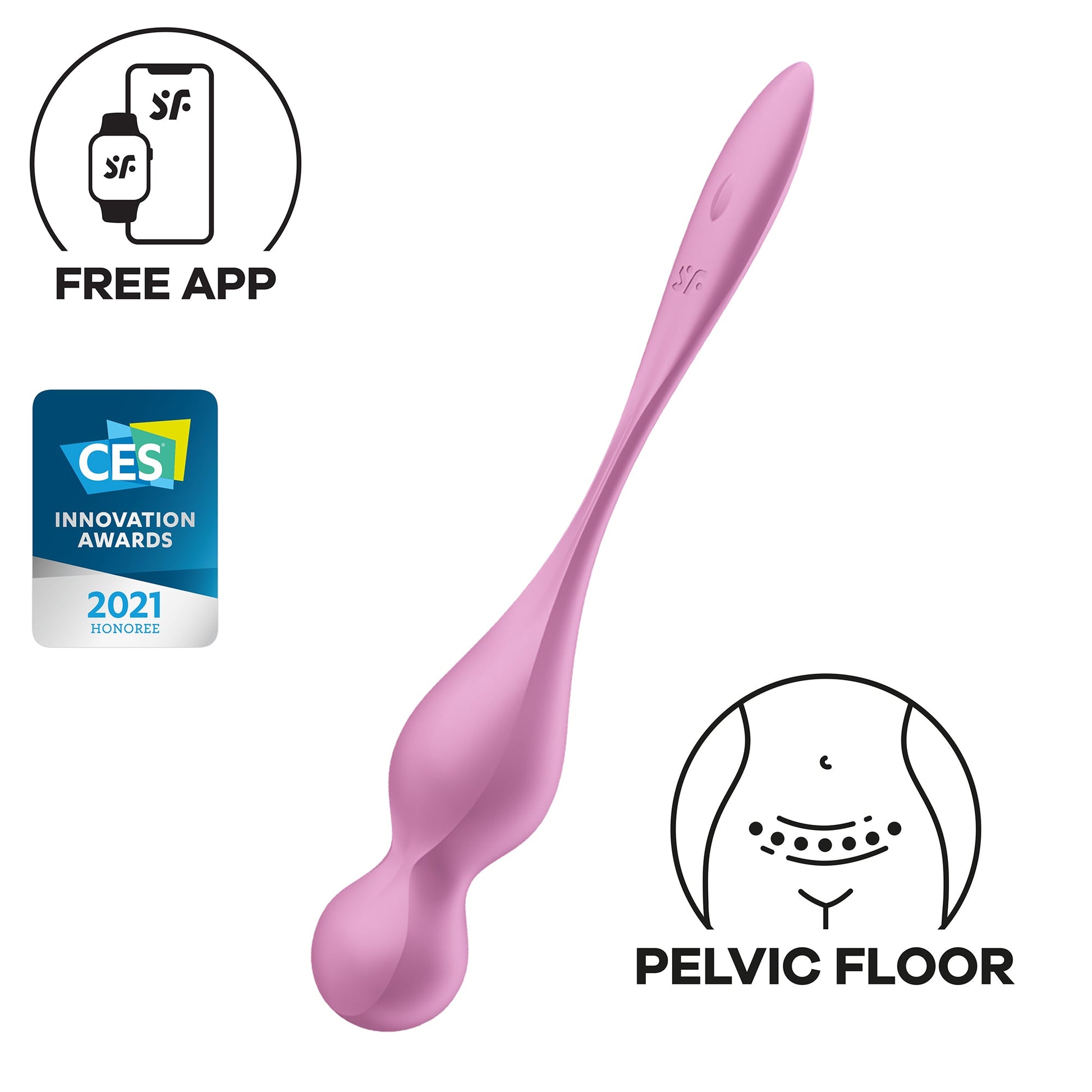 Kegel Balletje Met Vibratie - Roze - Pleasureplay Producten,Toys,Sexuele Training,Vaginale ballen Ben Wa - ballen,Nieuwe Producten,,VrouwelijkSatisfyer