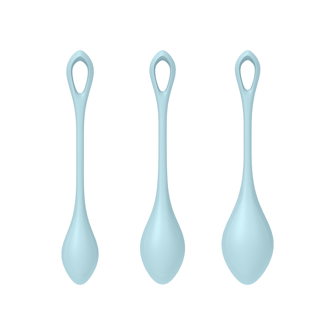 Kegelballen Set - Lichtblauw - Pleasureplay Producten,Toys,Sexuele Training,Vaginale ballen Ben Wa - ballen,,GeslachtsneutraalSatisfyer