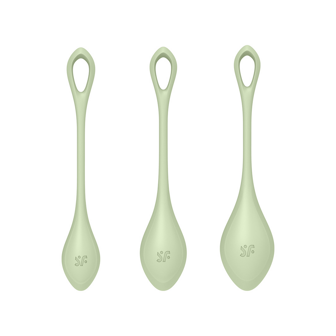 Kegelballen Set - Lichtgroen - Pleasureplay Producten,Toys,Sexuele Training,Vaginale ballen Ben Wa - ballen,,GeslachtsneutraalSatisfyer