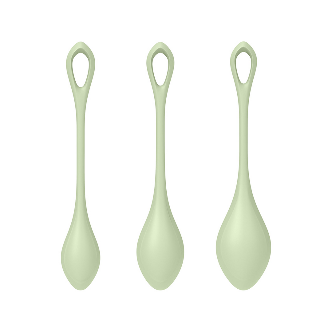 Kegelballen Set - Lichtgroen - Pleasureplay Producten,Toys,Sexuele Training,Vaginale ballen Ben Wa - ballen,,GeslachtsneutraalSatisfyer