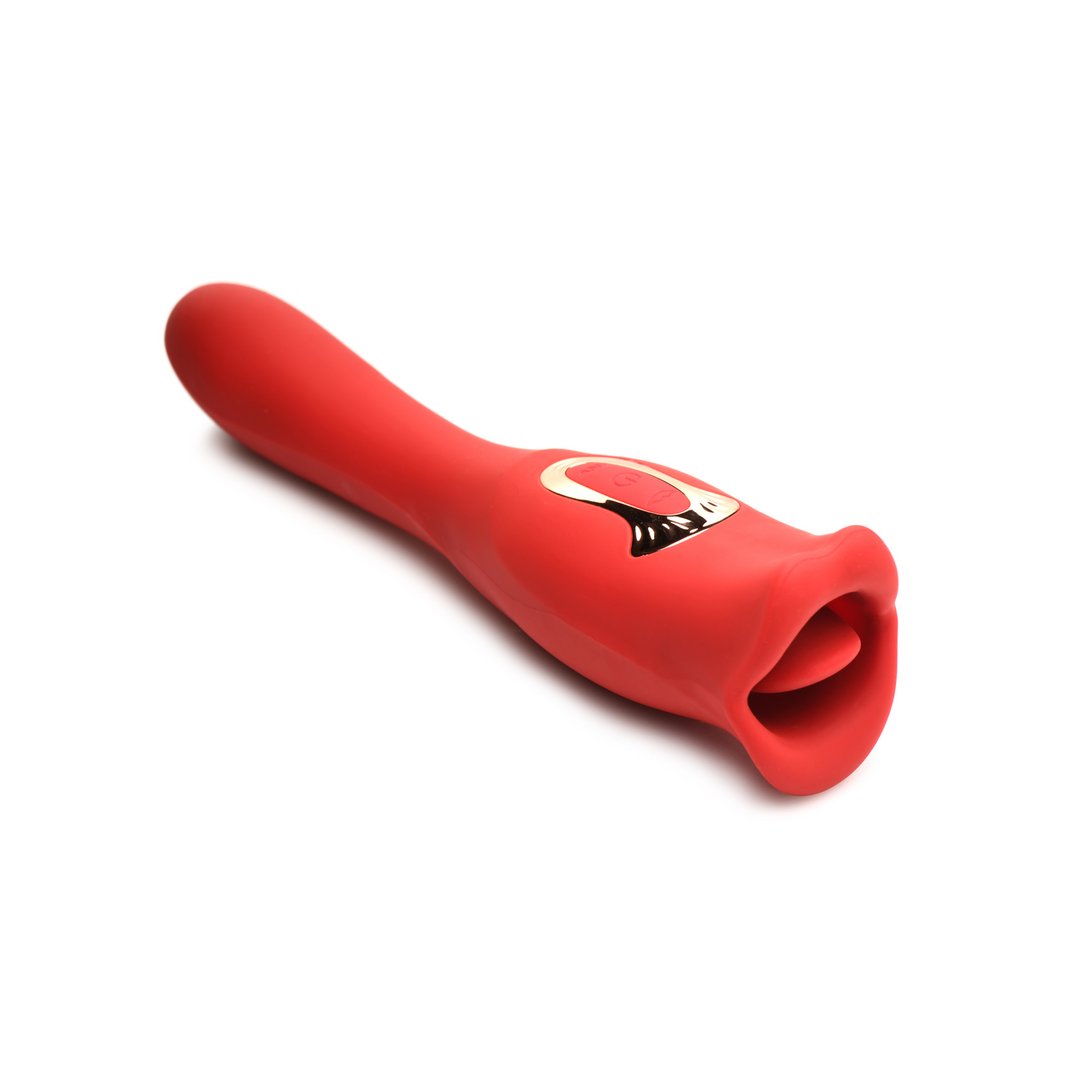 Kiss and Tell Pro - Dual - Ended Kissing Vibrator - Red - EroticToyzProducten,Toys,Vibrators,Clitoris Stimulator,Lay - on Vibrator,G - Spot Vibrator,Nieuwe Producten,,GeslachtsneutraalXR Brands