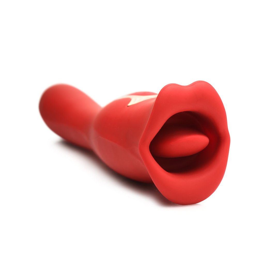 Kiss and Tell Pro - Dual - Ended Kissing Vibrator - Red - EroticToyzProducten,Toys,Vibrators,Clitoris Stimulator,Lay - on Vibrator,G - Spot Vibrator,Nieuwe Producten,,GeslachtsneutraalXR Brands