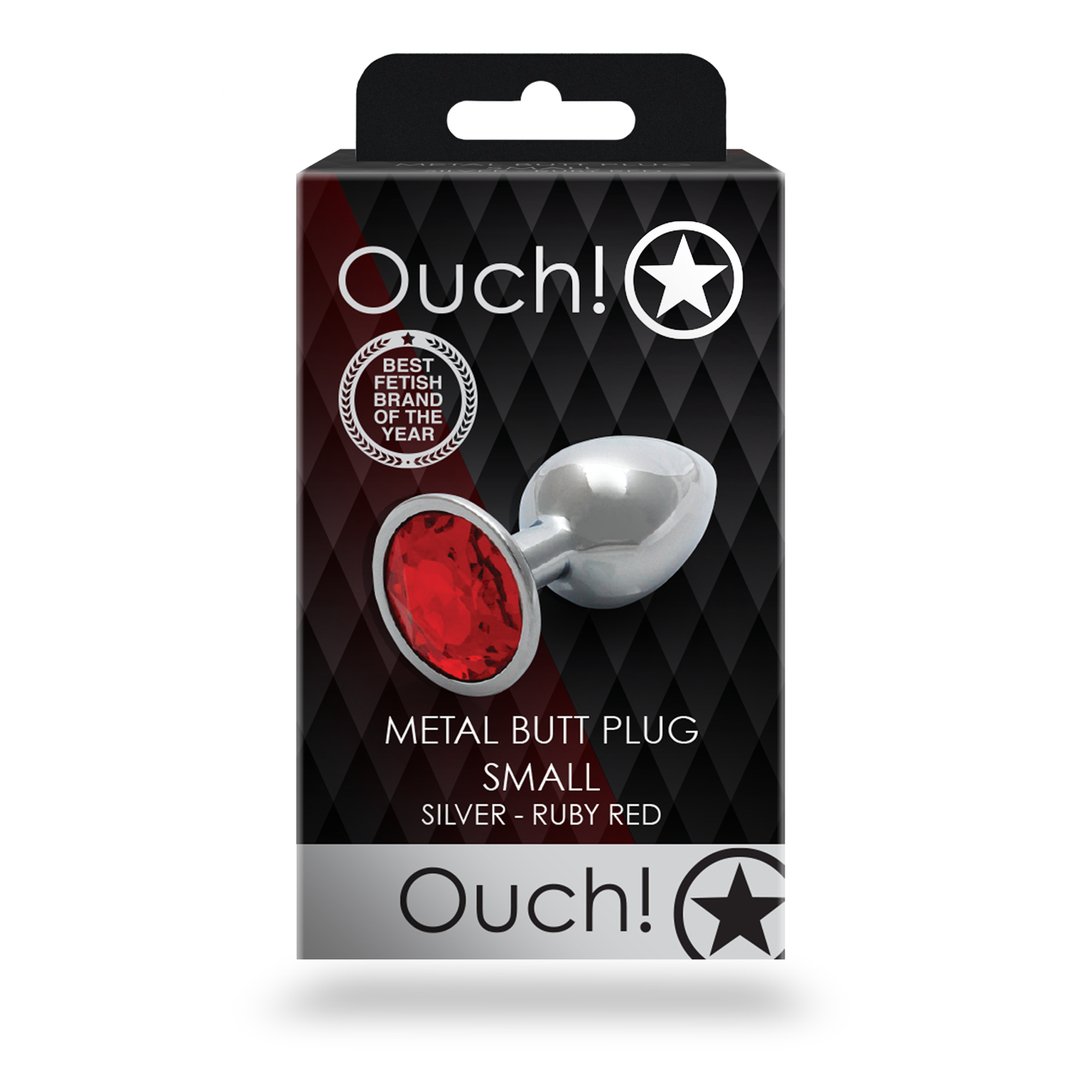 Buttplug Met Edelsteen - Klein Ronde - Pleasureplay Buttplugs Anale Dildo's Niet VibrerendOuch! by Shots