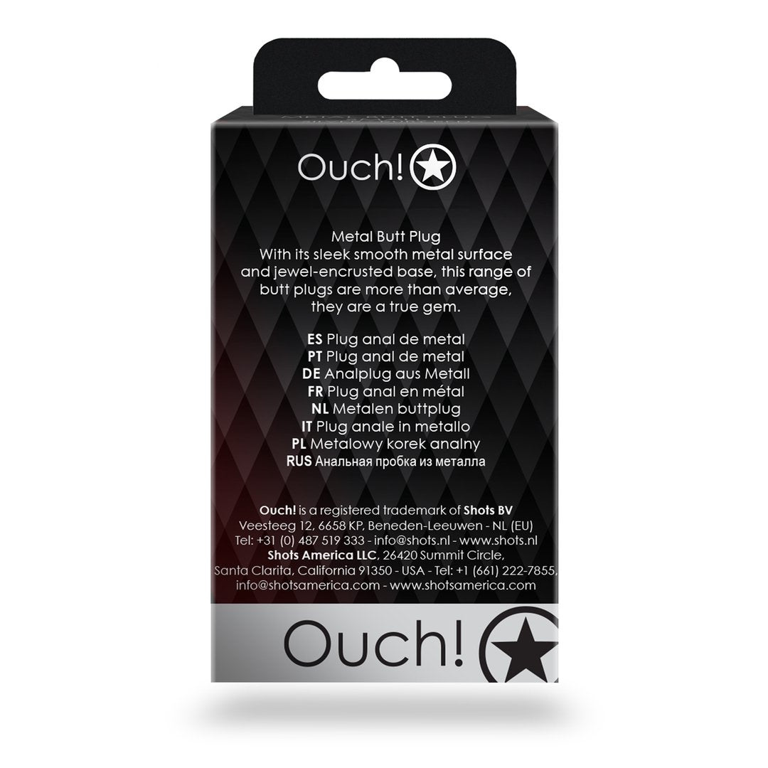 Buttplug Met Edelsteen - Klein Ronde - Pleasureplay Buttplugs Anale Dildo's Niet VibrerendOuch! by Shots