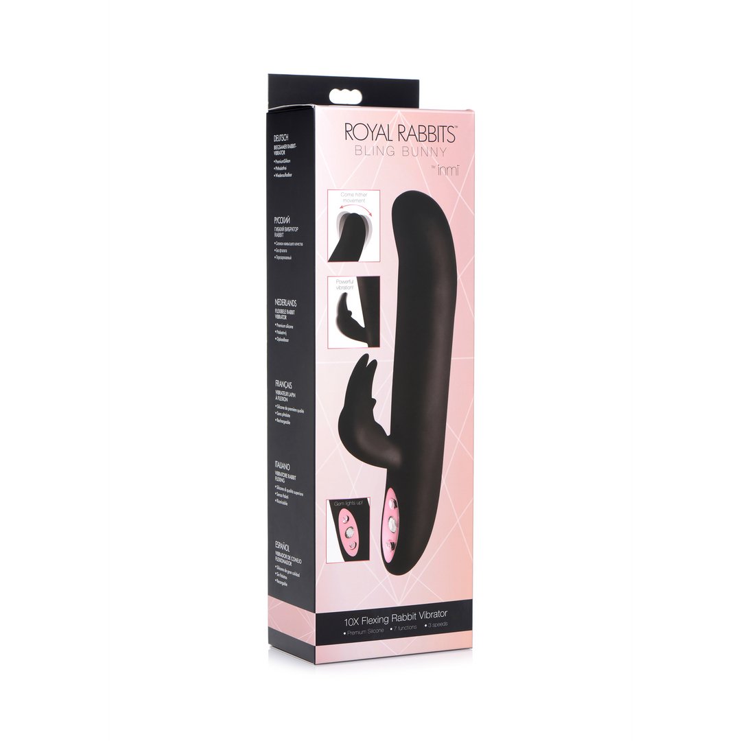 Koninklijke Konijnen Bling Bunny - Flexibele Rabbit Vibrator - EroticToyzRabbit VibratorsXR Brands