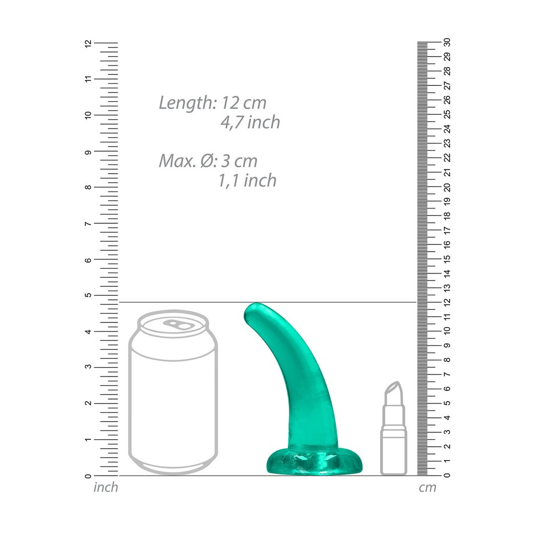 Kristalheldere Dildo - 11,5 cm - Anale en Vaginale Insteek - EroticToyzProducten,Toys,Dildos,Realistische Dildo's,,GeslachtsneutraalRealRock by Shots