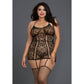 Kanten Jarreteljurk - Plus Size - Pleasureplay Queen sizeDreamgirl