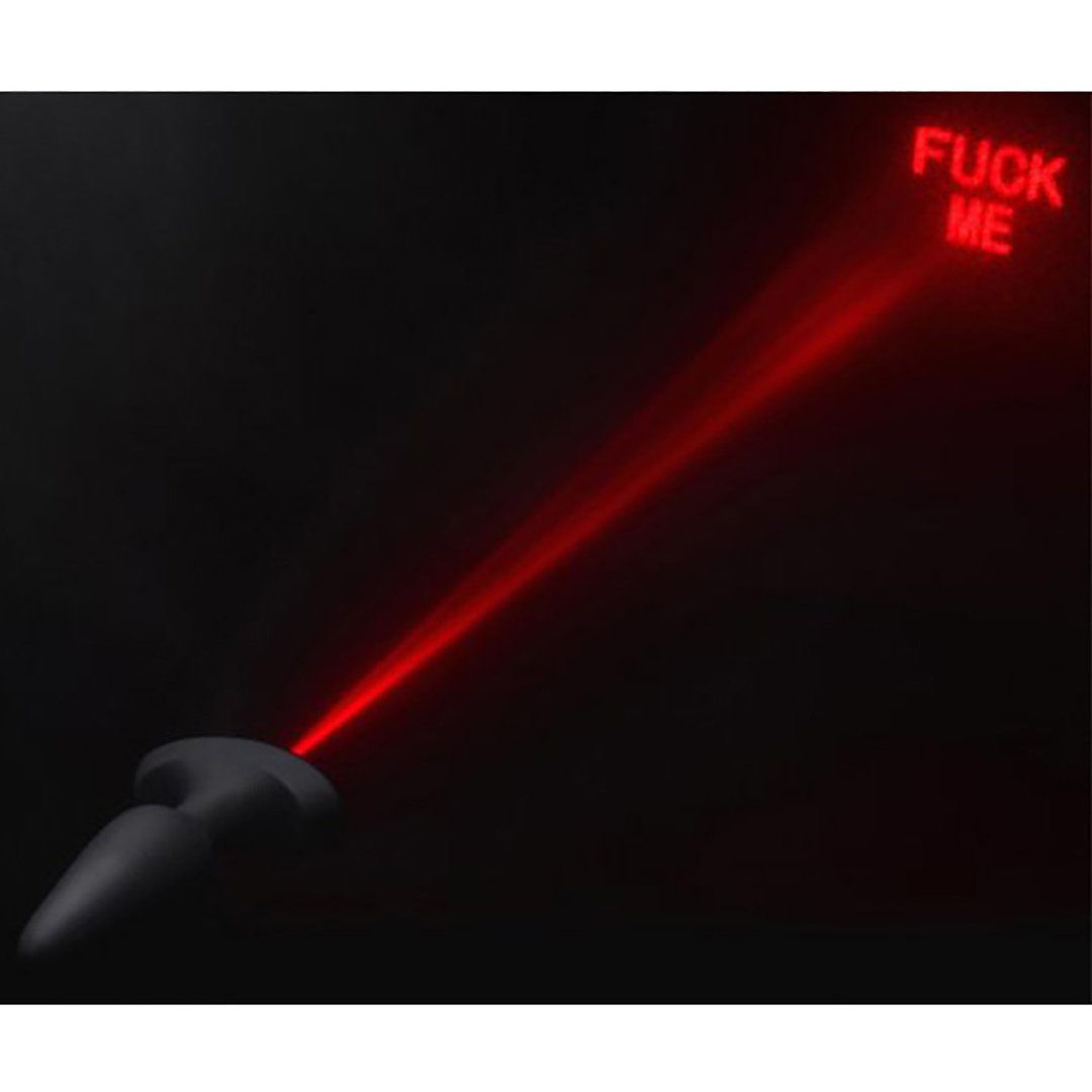 'Laser Hart Butt Plug met Afstandsbediening - Zwart/Rood, 12 cm' - EroticToyzButtplugs Anale Dildo's VibrerendXR Brands