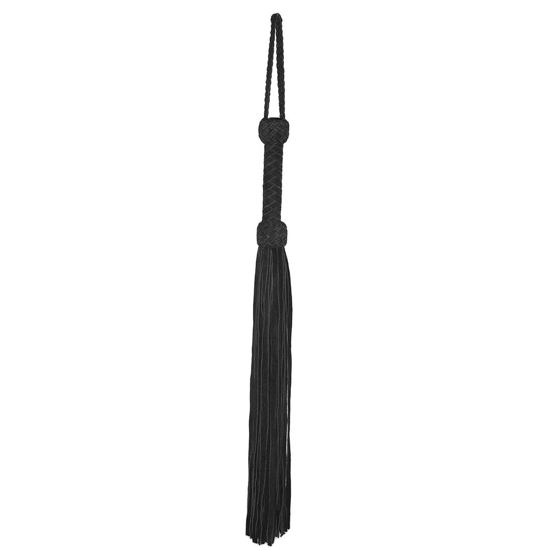 Leather Suede Flogger - Black - EroticToyzProducten,Toys,Fetish,Slaan en Plagen,Zwepen en Floggers,,GeslachtsneutraalProwler Red