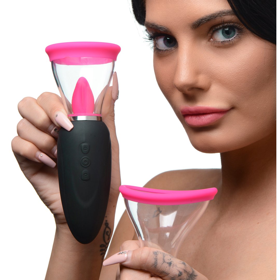 'Lickgasm Mini Clitoris Stimulator 10 Standen - Roze' - EroticToyzZuigvibratorsXR Brands