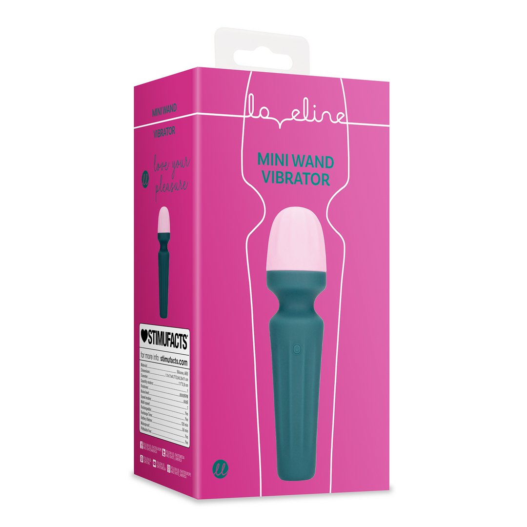 Loveline by Shots Mini Wand Vibrator - Krachtige Trillingen - Zwart' - EroticToyzMassagetoestellen WandsLoveline by Shots