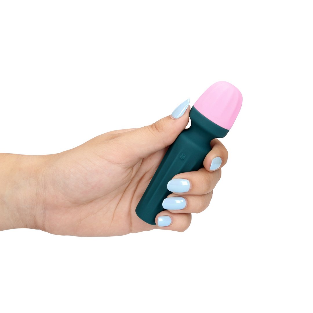 Loveline by Shots Mini Wand Vibrator - Krachtige Trillingen - Zwart' - EroticToyzMassagetoestellen WandsLoveline by Shots