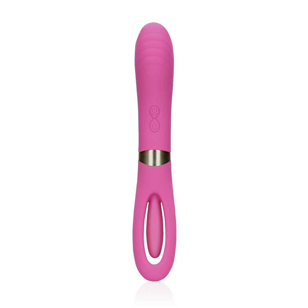 Loveline Dubbele Flapperende G - Spot Vibrator - Oplaadbaar en Waterdicht - Paars - EroticToyzG - Spot VibratorLoveline by Shots