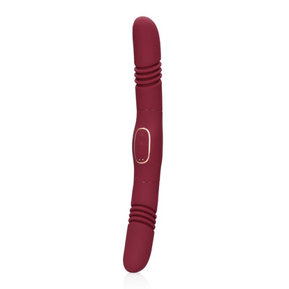 Loveline Dubbelzijdige Oplaadbare Thrusting Vibrator - Roze - EroticToyzThrusting VibratorsLoveline by Shots