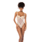 Bodysuit Transparant Wimperkant - Ivoor XL - Pleasureplay Bodysuits TeddiesMapalé