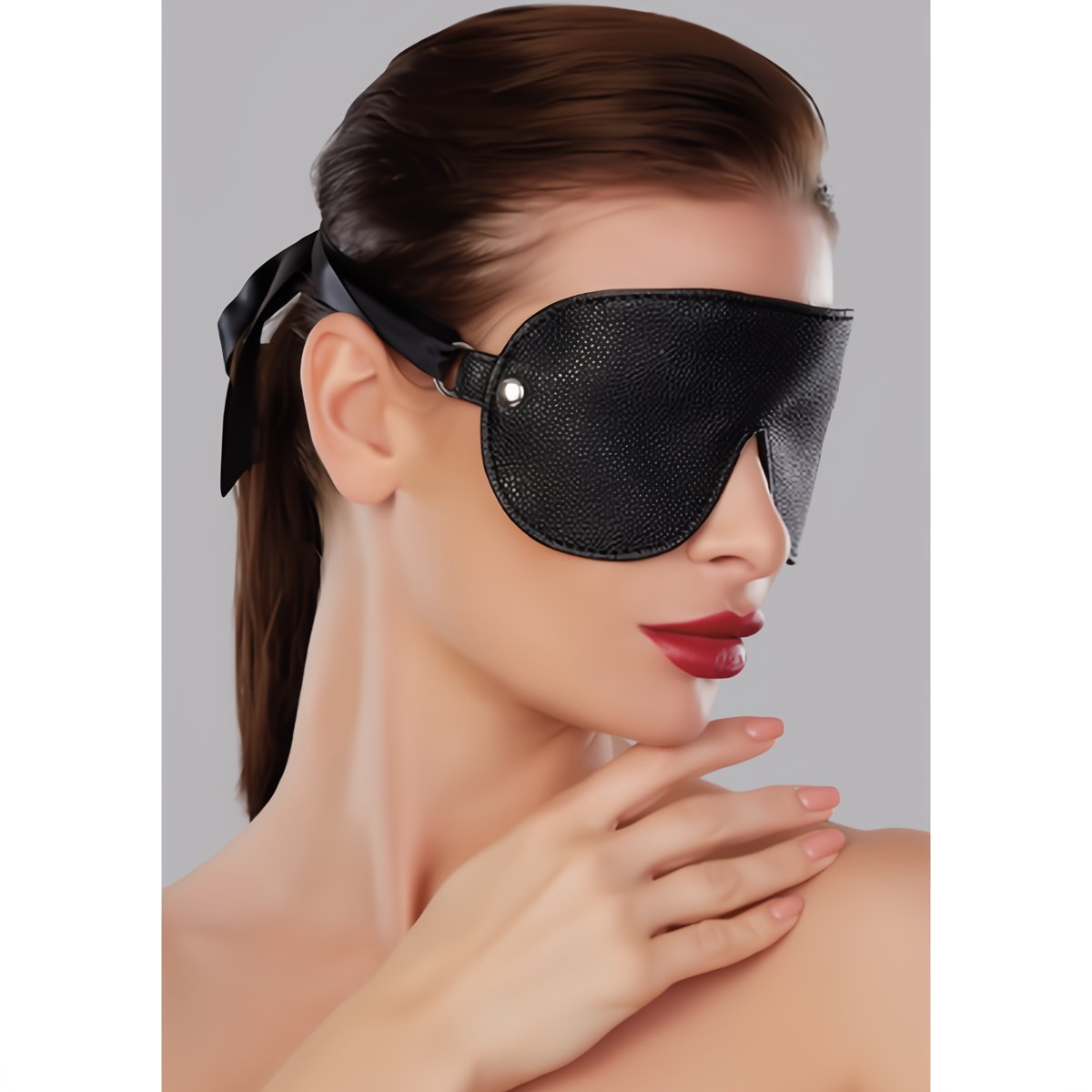 Masker - Faux Leer & Satijnen Linten - Pleasureplay OogmaskerAllure