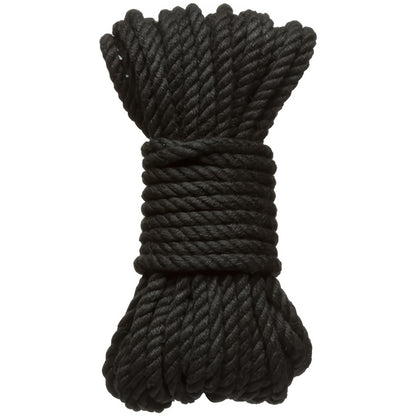 Merci Hogtied 6mm Hennep Bondage Touw 9 Meter - Zwart - EroticToyzTouwenDoc Johnson