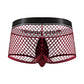 Mini Cock Ring Short - M - Burgundy - EroticToyzProducten,Lingerie,Lingerie voor Hem,Boxershorts,,MannelijkMale Power