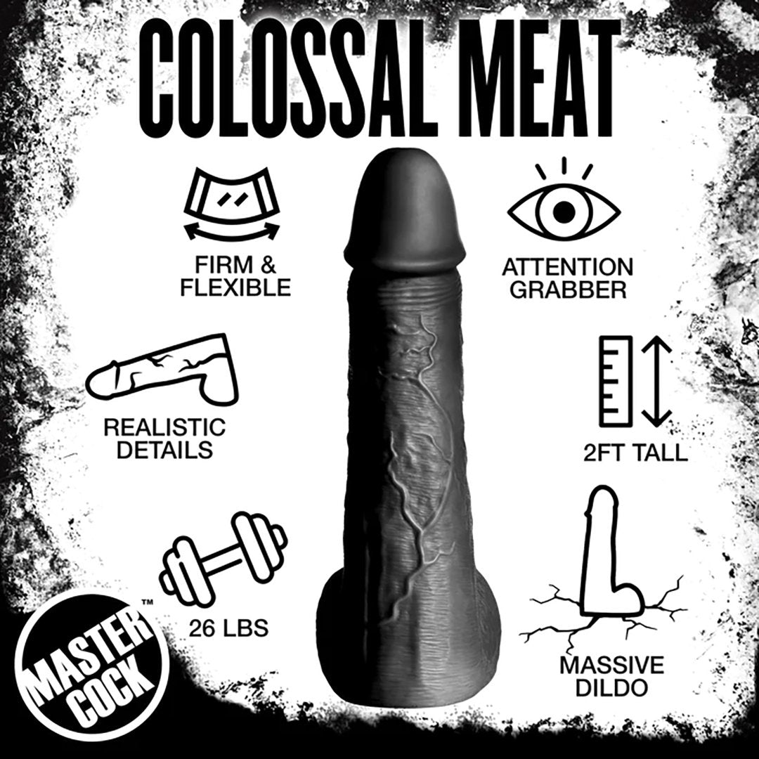 'Moby Super Dildo 60 cm - Zwart' - EroticToyzMaxi - Dildo'sXR Brands