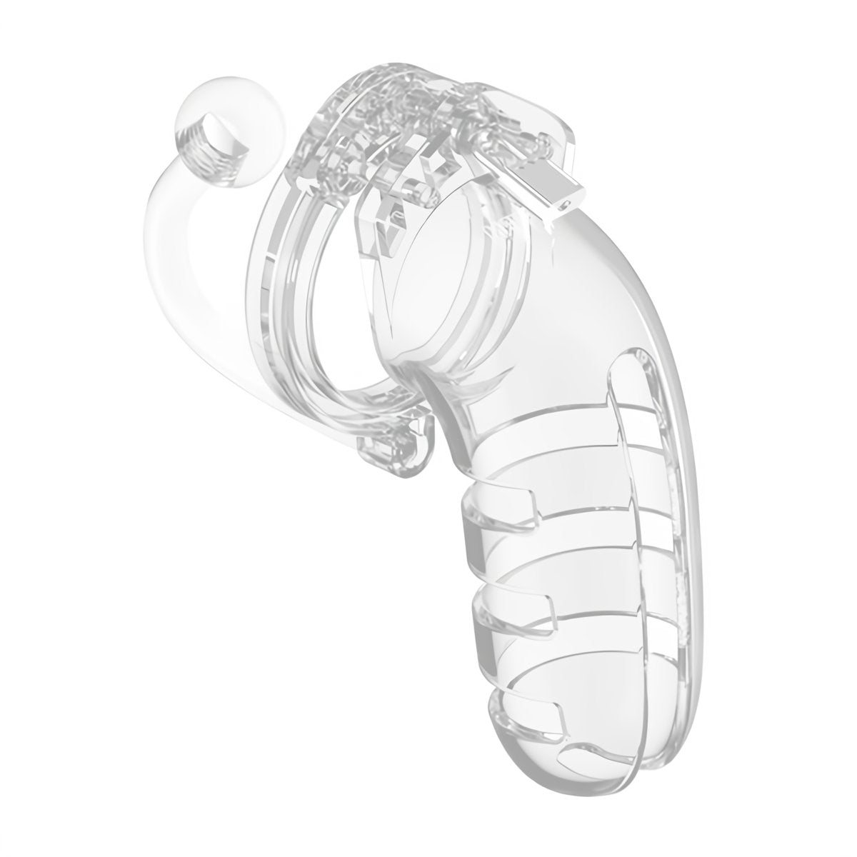 Model 12 Chastity Cock Cage with Plug - 14 cm - EroticToyzProducten,Toys,Anaal Toys,Buttplugs Anale Dildo's,Buttplugs Anale Dildo's Niet Vibrerend,Toys voor Mannen,Peniskooien en Kuisheidsapparaten,,MannelijkManCage by Shots