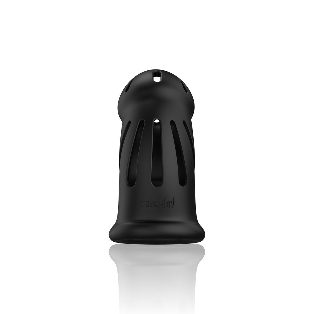 Model 27 - Ultra Soft Silicone Chastity Cage - Black - EroticToyzProducten,Toys,Toys voor Mannen,Peniskooien en Kuisheidsapparaten,,MannelijkManCage by Shots