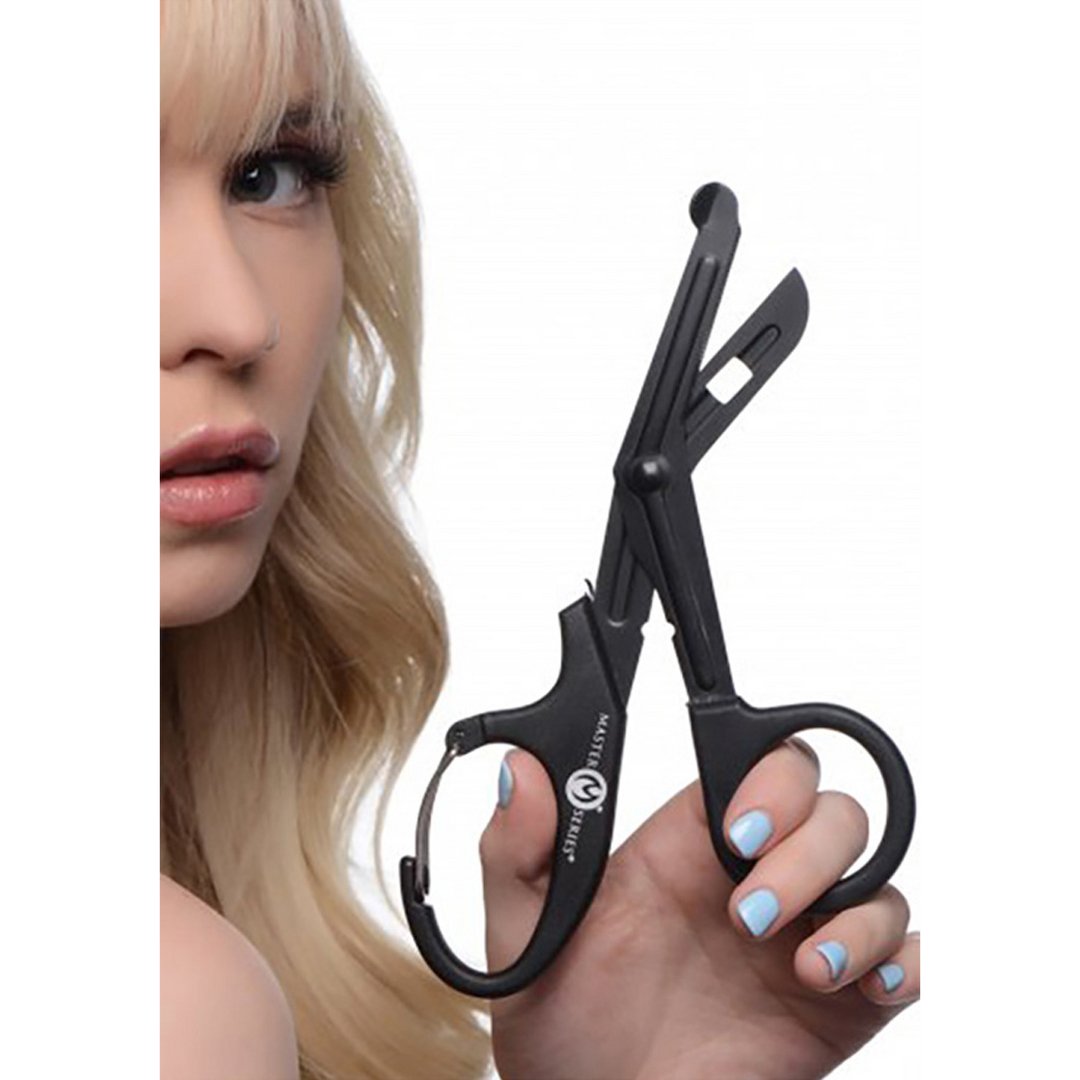 MS Snip Heavy Duty Bondage Schaar met Veilige Tip en Clip - Roestvrijstaal - EroticToyzFetish - AccessoiresXR Brands