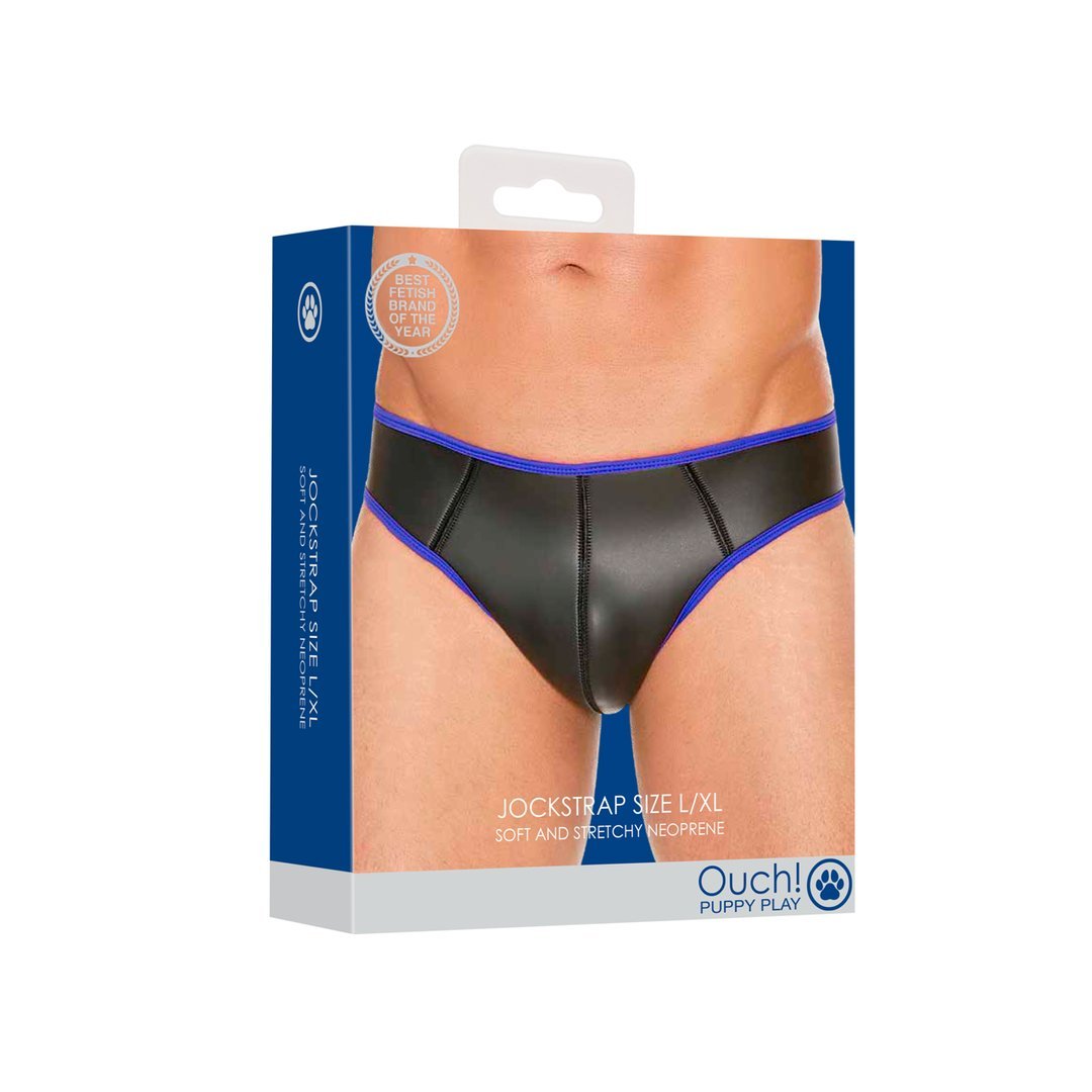 Neopreen Jockstrap - Comfortabele XL Maat voor Puppy Play - EroticToyzProducten,Lingerie,Lingerie voor Hem,Jocks,,MannelijkOuch! by Shots