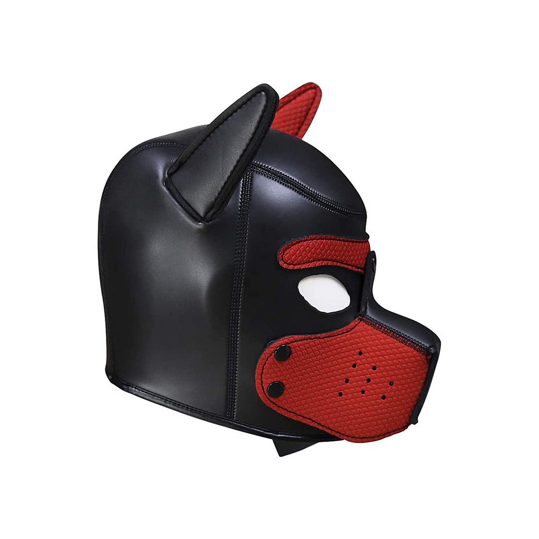 Neopreen Puppymasker - Rood voor Rollenspel en Puppy Play - EroticToyzProducten,Toys,Fetish,Maskers,Gezichtsmasker,,GeslachtsneutraalOuch! by Shots