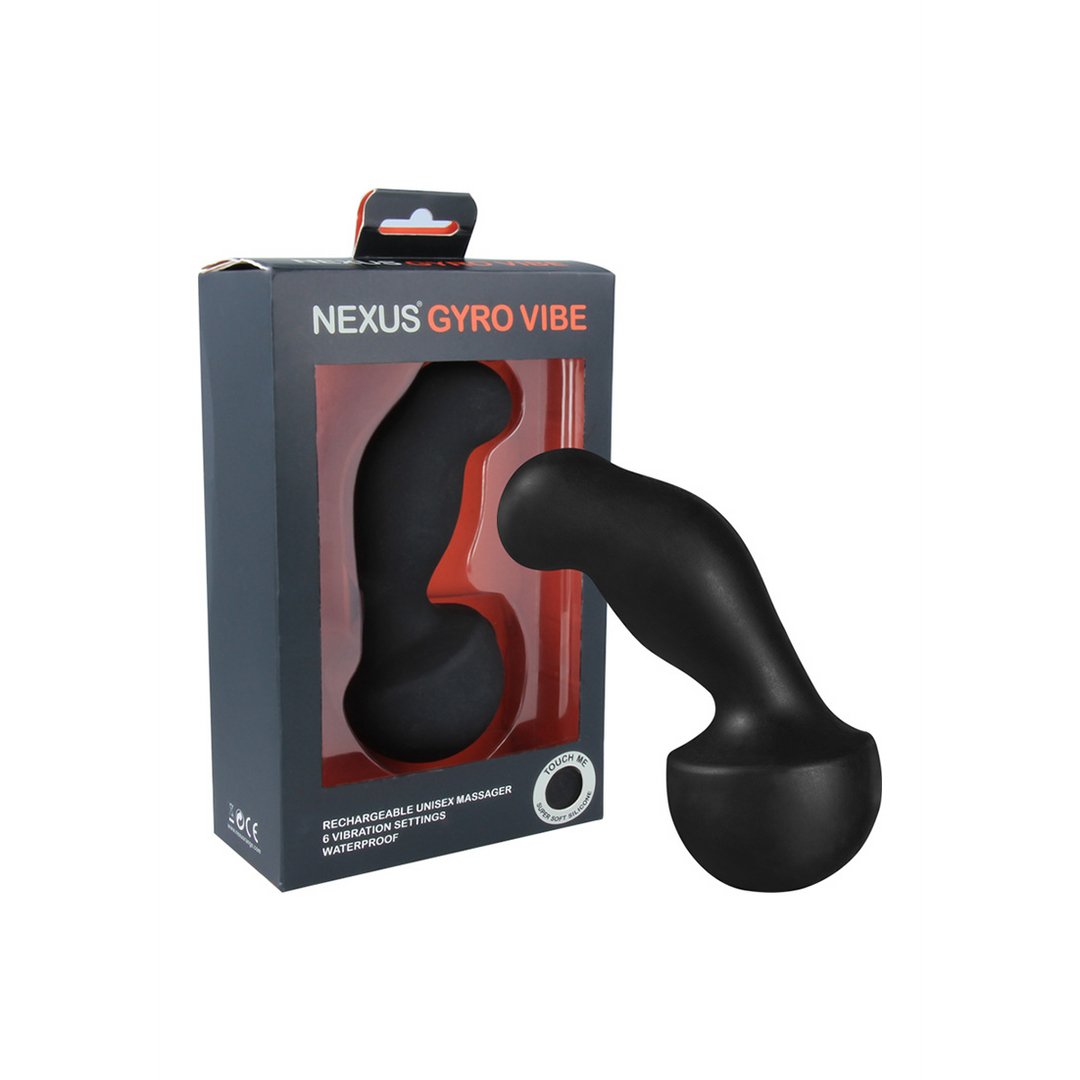 Nexus Gyro Vibe Vibrerende Dildo Handsfree - Oplaadbaar - Zwart - EroticToyzG - Spot VibratorNexus