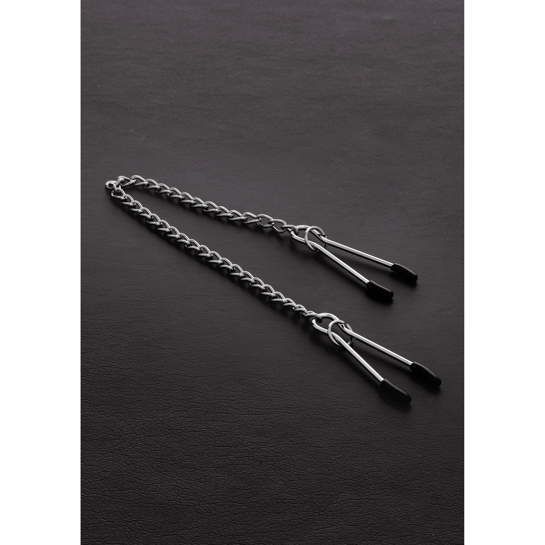 Nippelklemmen Met Ketting - RVS 32 cm - Pleasureplay TepelklemmenSteel by Shots