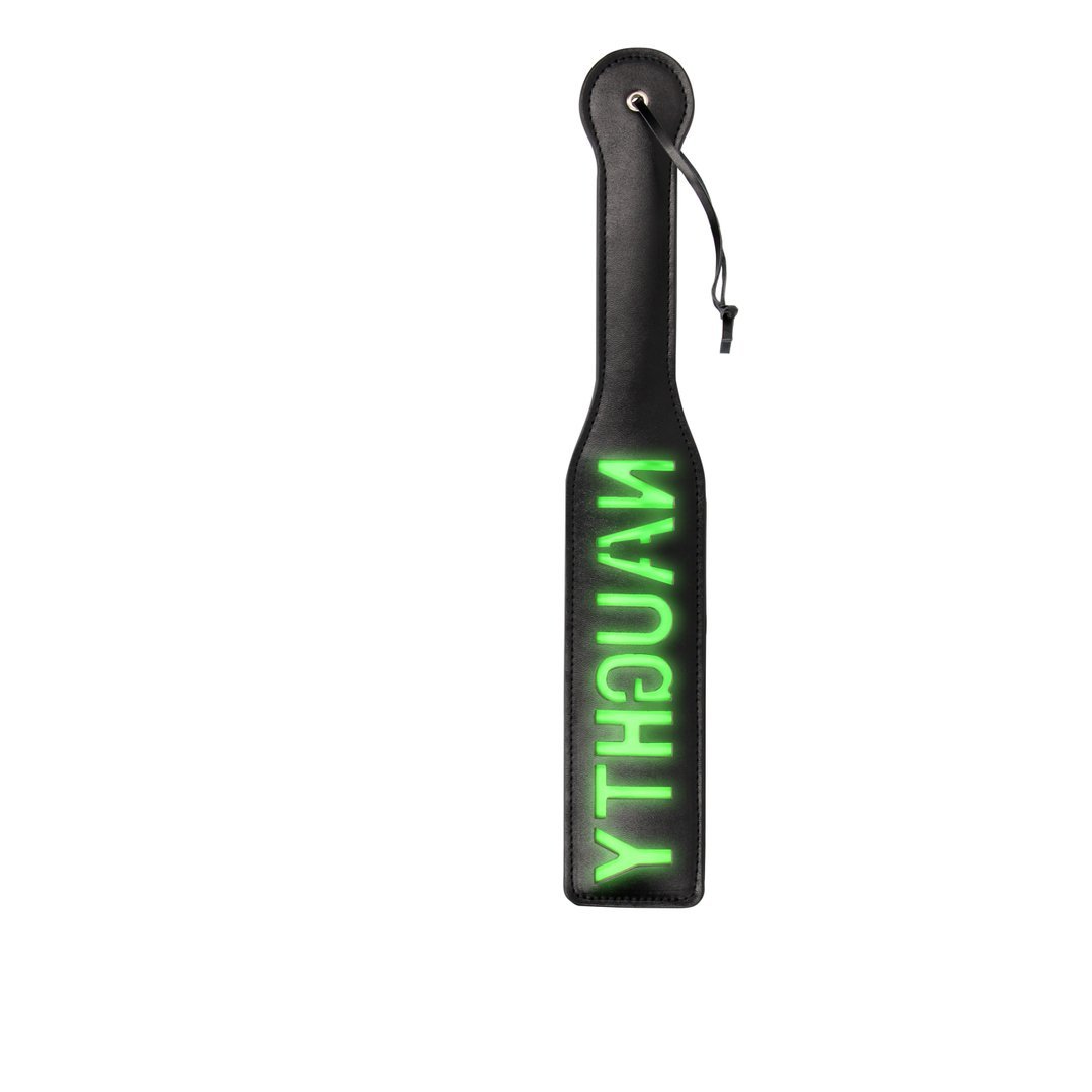 Ondeugende Paddle - Glow in the Dark Spanking Paddle - EroticToyzProducten,Toys,Fetish,Slaan en Plagen,Peddels,,Ouch! by Shots