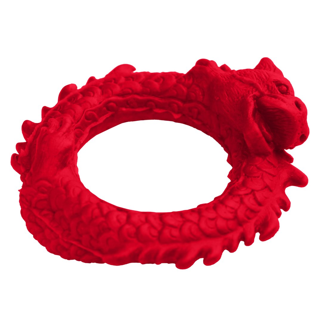 Opkomst van de Draak - Rood Siliconen Cockring voor Prestatieverbetering - EroticToyzProducten,Toys,Toys voor Mannen,Cockringen,Nieuwe Producten,,MannelijkXR Brands