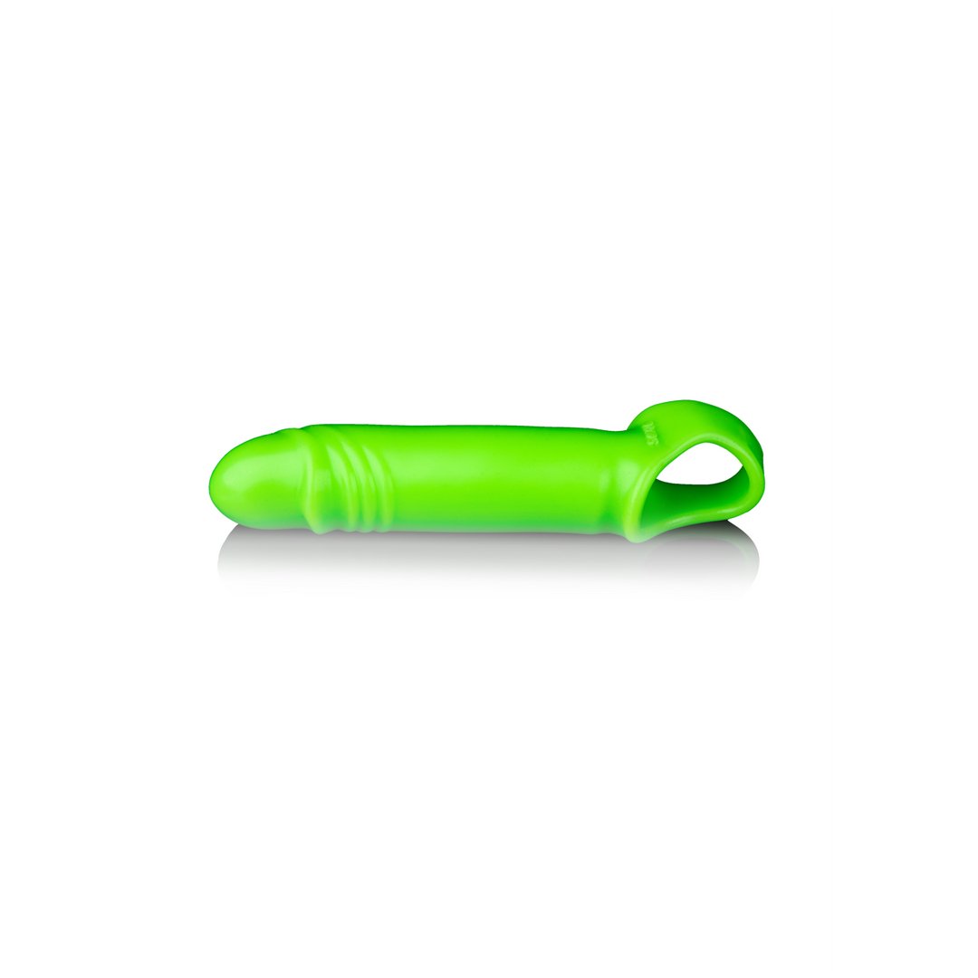 Oplichtende, Rekbare Penisomhulsel – Glow in the Dark – Fluorescerend Groen Stimulatiemiddel - EroticToyzProducten,Toys,Toys voor Mannen,Penis Sleeve,,MannelijkOuch! by Shots