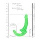 Strapless Dildo Met Zuignap - Glow In The Dark 13,5 cm - Pleasureplay StraplessRealRock by Shots