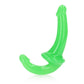 Strapless Dildo Met Zuignap - Glow In The Dark 13,5 cm - Pleasureplay StraplessRealRock by Shots