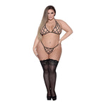 Bh En G - String Set Met Kooi - Design - Plus Size - Pleasureplay Queen sizeMagic Silk
