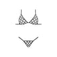 Strappy Cage BH en G - String Set - XL - Pleasureplay Fetishkleding voor HaarMagic Silk