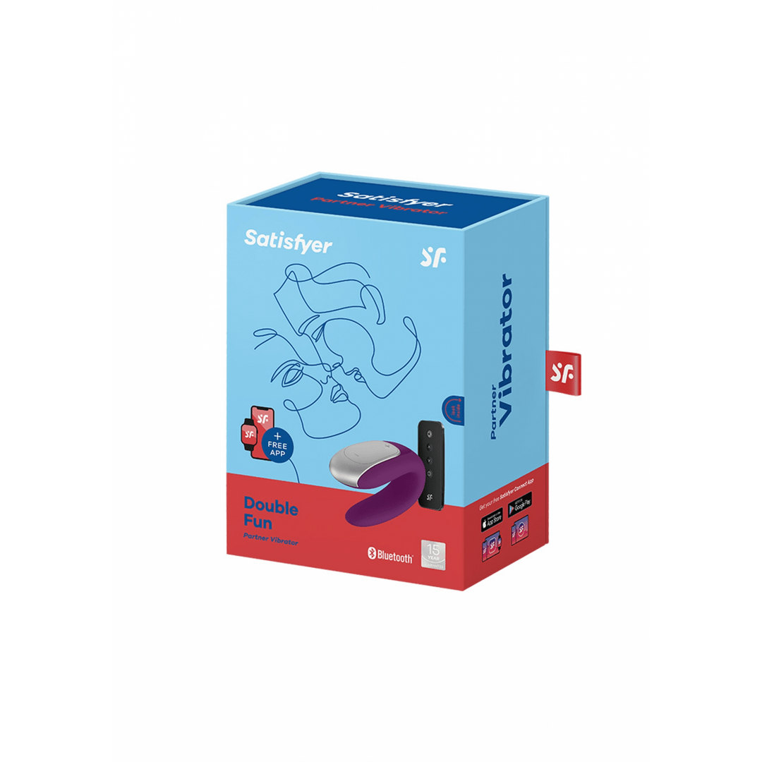 Partner Vibrator - Violet - Pleasureplay Producten,Toys,Toys voor Koppels,Duo - Vibrators,Duo - Vibrators,Vibrators,Clitoris Stimulator,Tip Vibrator,G - Spot Vibrator,,GeslachtsneutraalSatisfyer