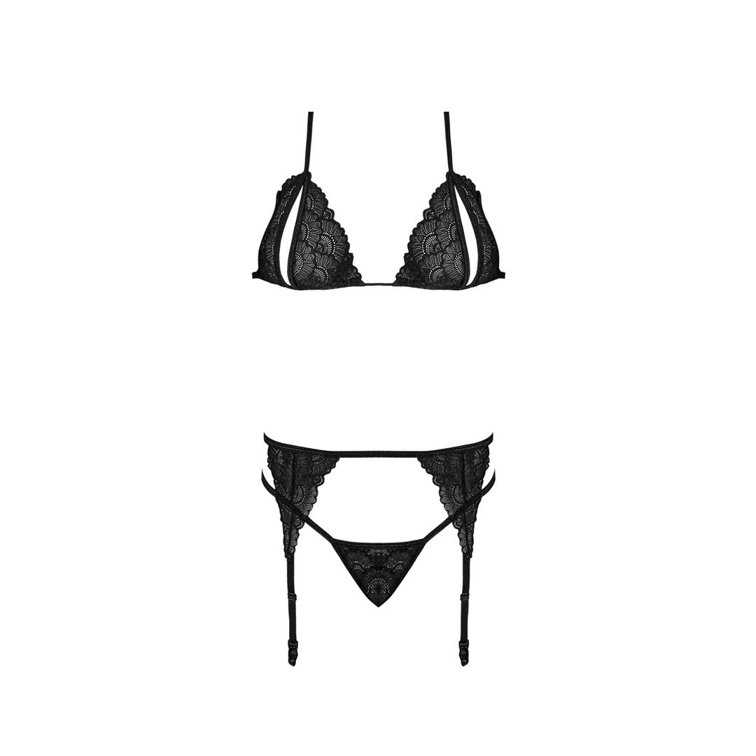 Lingeriesetje - Zwart Kant - Pleasureplay 3 - Delige SetMagic Silk