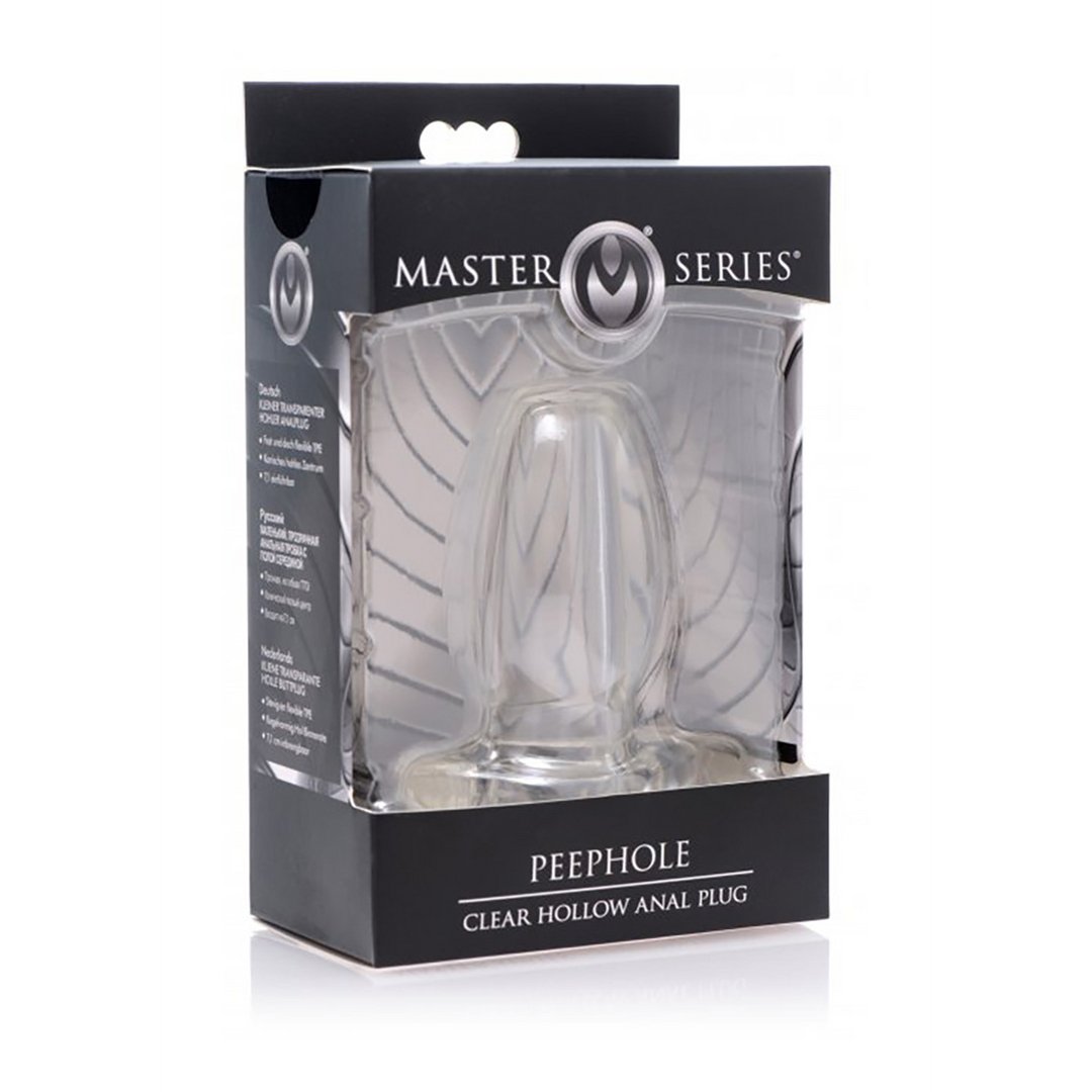 PeepHole - Transparante Holle Anale Plug - Klein Formaat - EroticToyzProducten,Toys,Anaal Toys,Buttplugs Anale Dildo's,Buttplugs Anale Dildo's Niet Vibrerend,,GeslachtsneutraalXR Brands