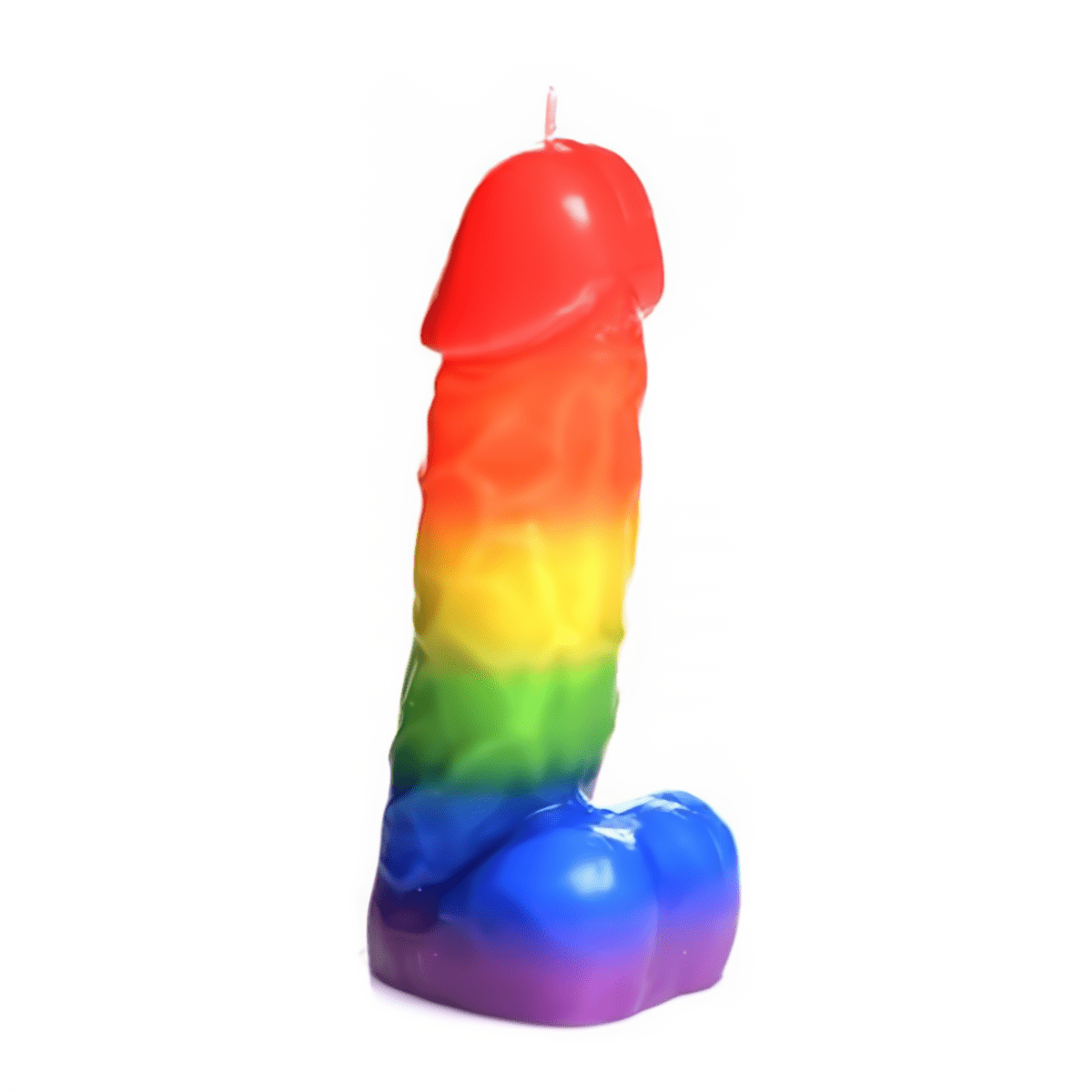 Peniskaars Paraffine - Regenboog 18,5 cm - Pleasureplay MassagekaarsenXR Brands
